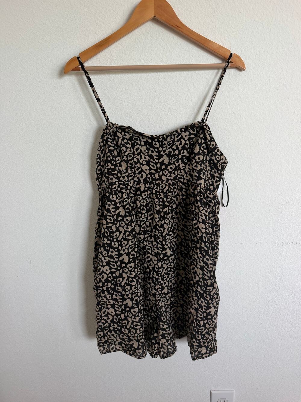 Miou Muse Cheetah Print Romper NWT Size Medium Animal Print
